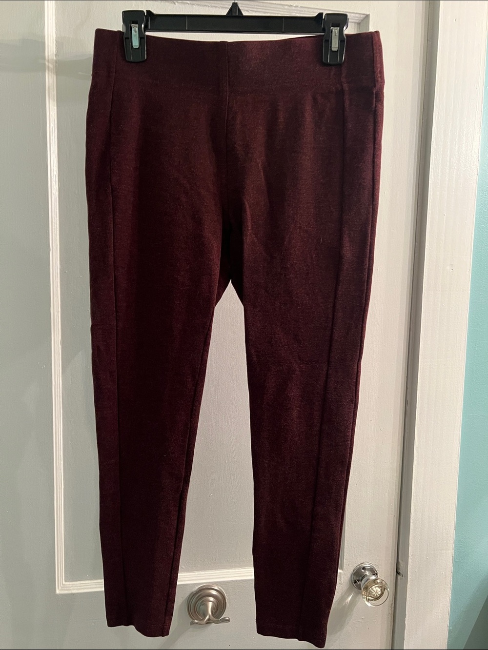 Loft Burgundy Slim Ponte Pants